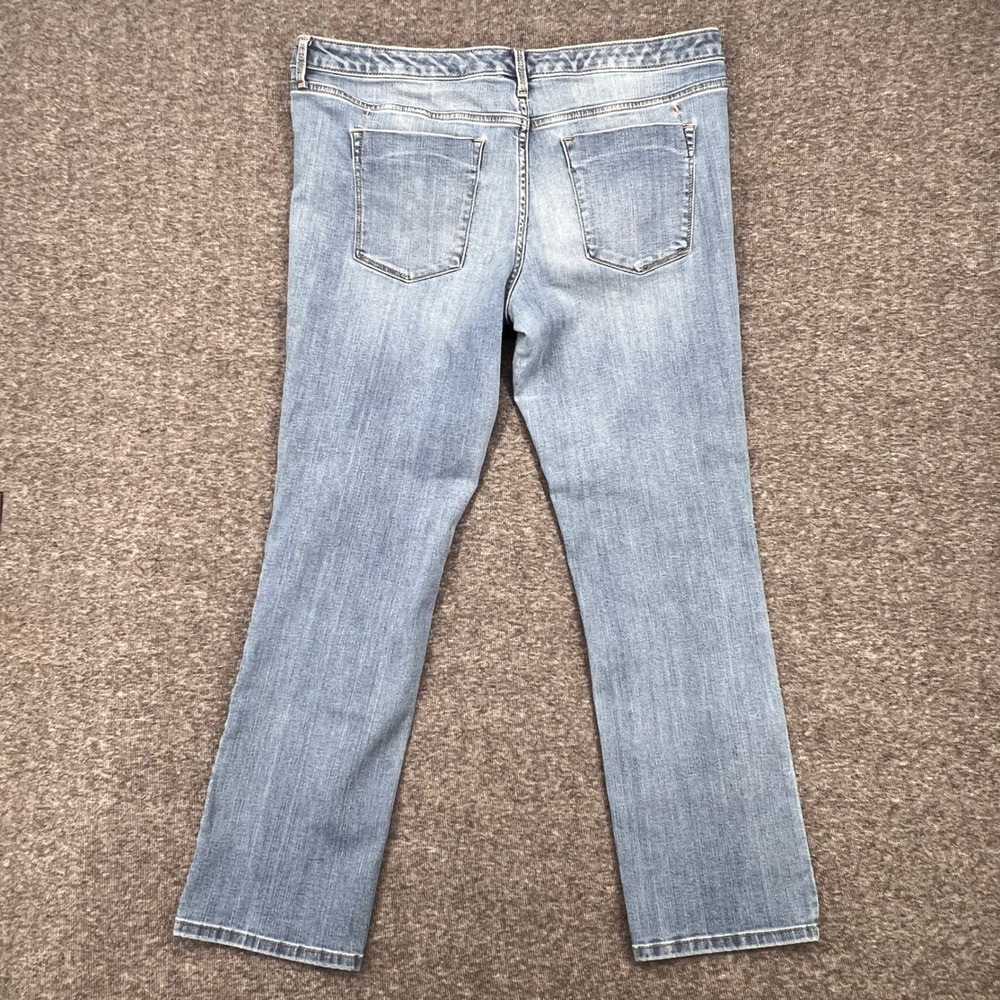 Mossimo Denim Womens Mid Rise Straight Leg Jeans Medium Wash Blue 16 Ankle - Picture 6 of 9